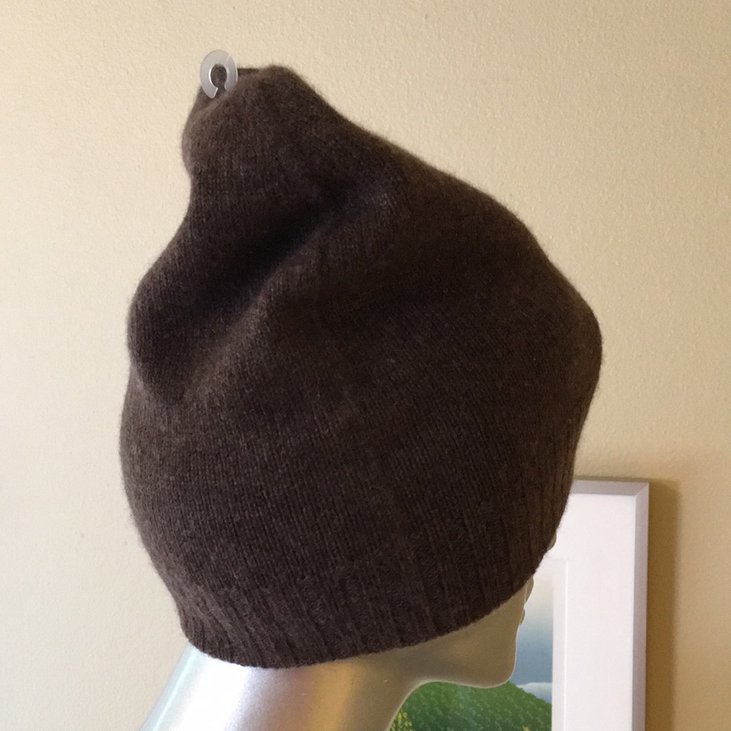 100% Cashmere Knit Beanie Reversible — image 6 of 8